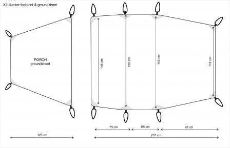 X3 Bunker groundsheet
